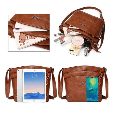 Kollete PU-Leder Umhängetasche