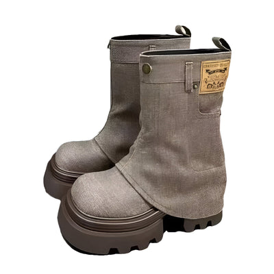 Elida | Stylische Cowboy-inspirierte Chelsea Boots mit mittlerer Schafthöhe