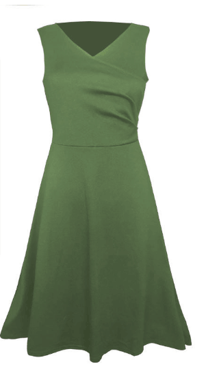 Isla - grünes maxi leinenkleid