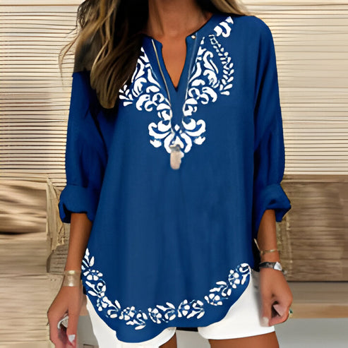 Manon | lange armel mit v-ausschnitt