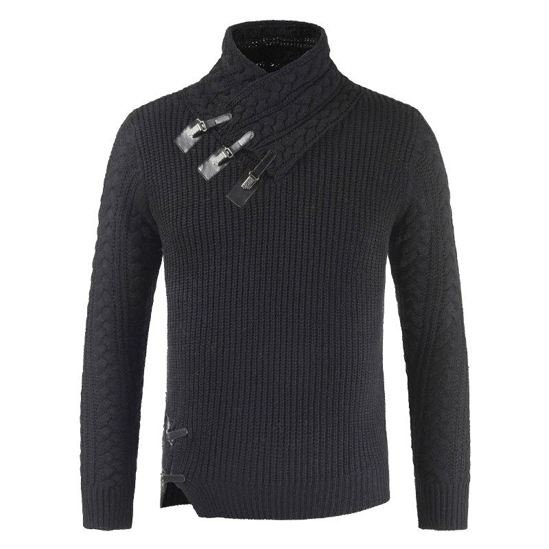 Weicher Langärmliger Strickpullover Für Herren | Warm