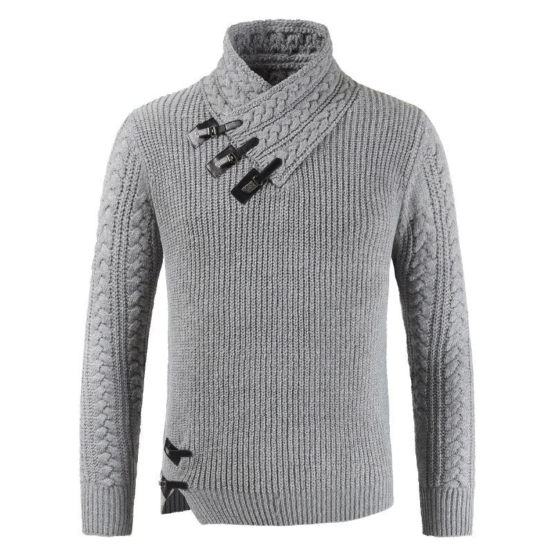 Weicher Langärmliger Strickpullover Für Herren | Warm