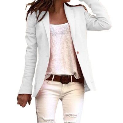 Damen Sommerblazer mit Reverskragen und Taschen
