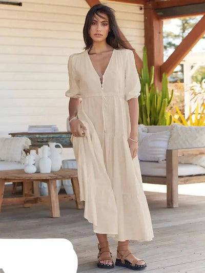 Pinkes maxi-kleid - Amelie