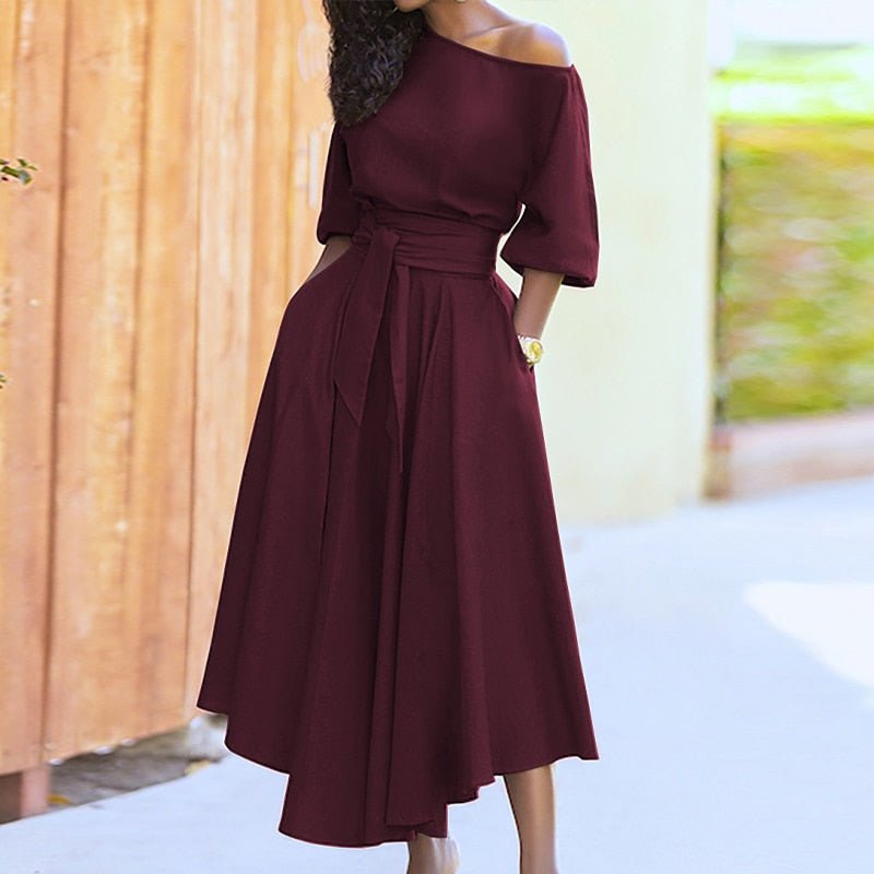 Midikleid mit Gürtel für Damen