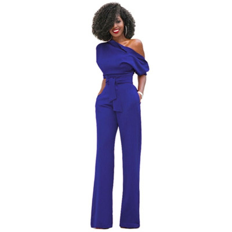 Asymmetrischer Eleganter Jumpsuit Für Damen | Formell