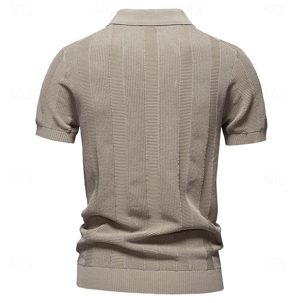 Klassisches Möwenkragen Polohemd